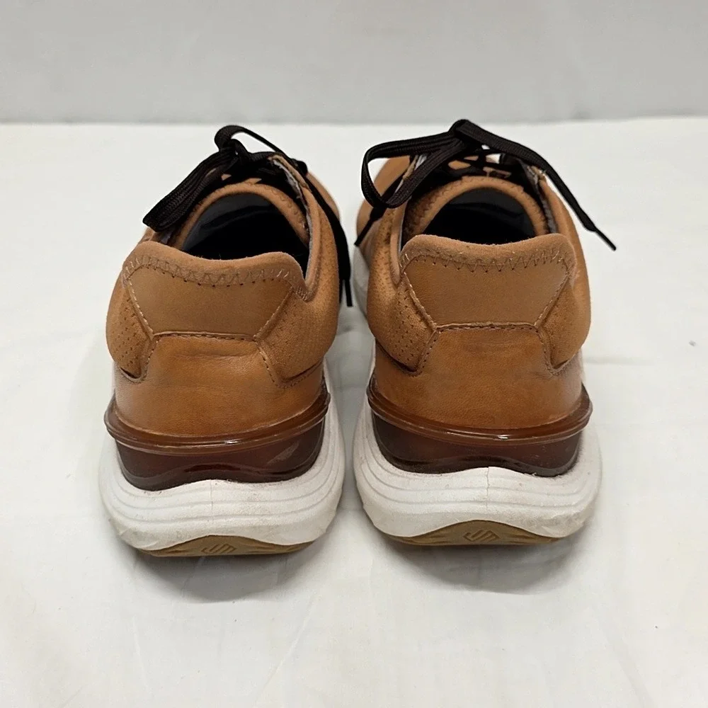 Johnston & Murphy Mens 8.5 Tan Leather TRUFOAM Sneaker 25-9332‎